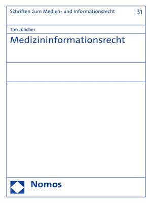 cover image of Medizininformationsrecht